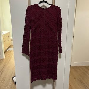Bohme maroon lace dress